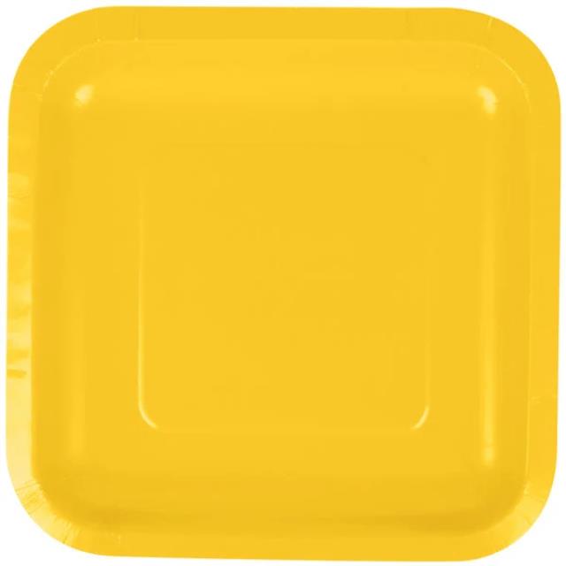 Rental store for .PLATE 7IN SQUARE SCHBS YELLOW, 18CT. in Kokomo IN