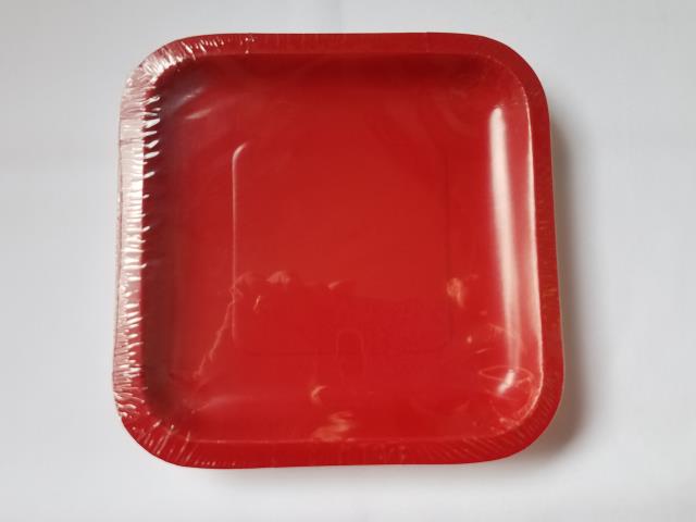 Rental store for .PLATE, 7IN SQUARE CLASSIC RED, 18CT. in Kokomo IN