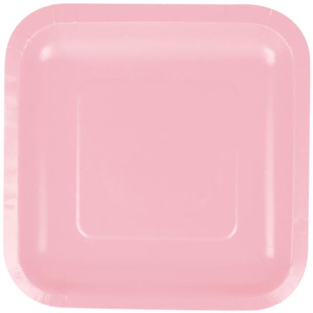 Rental store for .PLATE, 7IN SQUARE CLASSIC PINK 18CT. in Kokomo IN